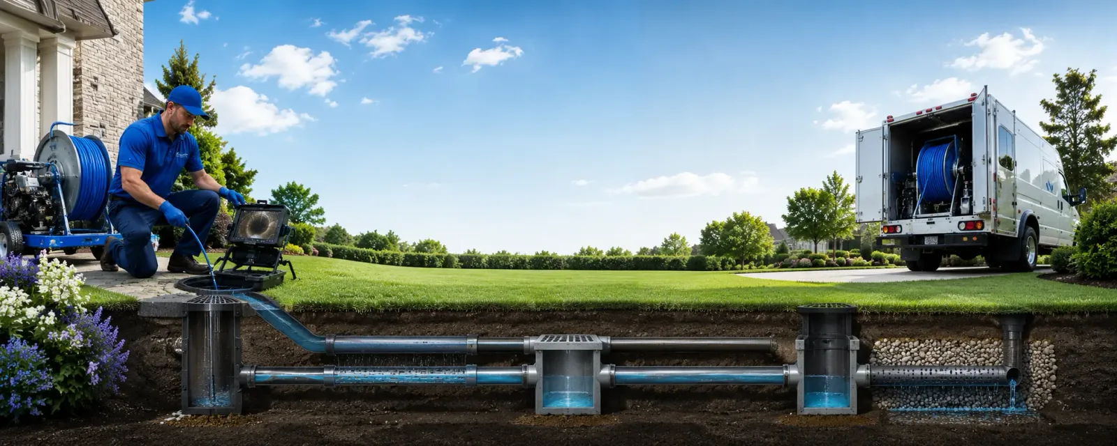 Outdoor drain cleaning information for Woodland, WI
